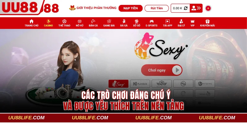 UU88 13 Các trò chơi đáng chú ý và được yêu thích trên nền tảng